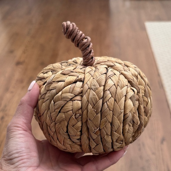 Other - Woven  Rattan Pumpkin Decor